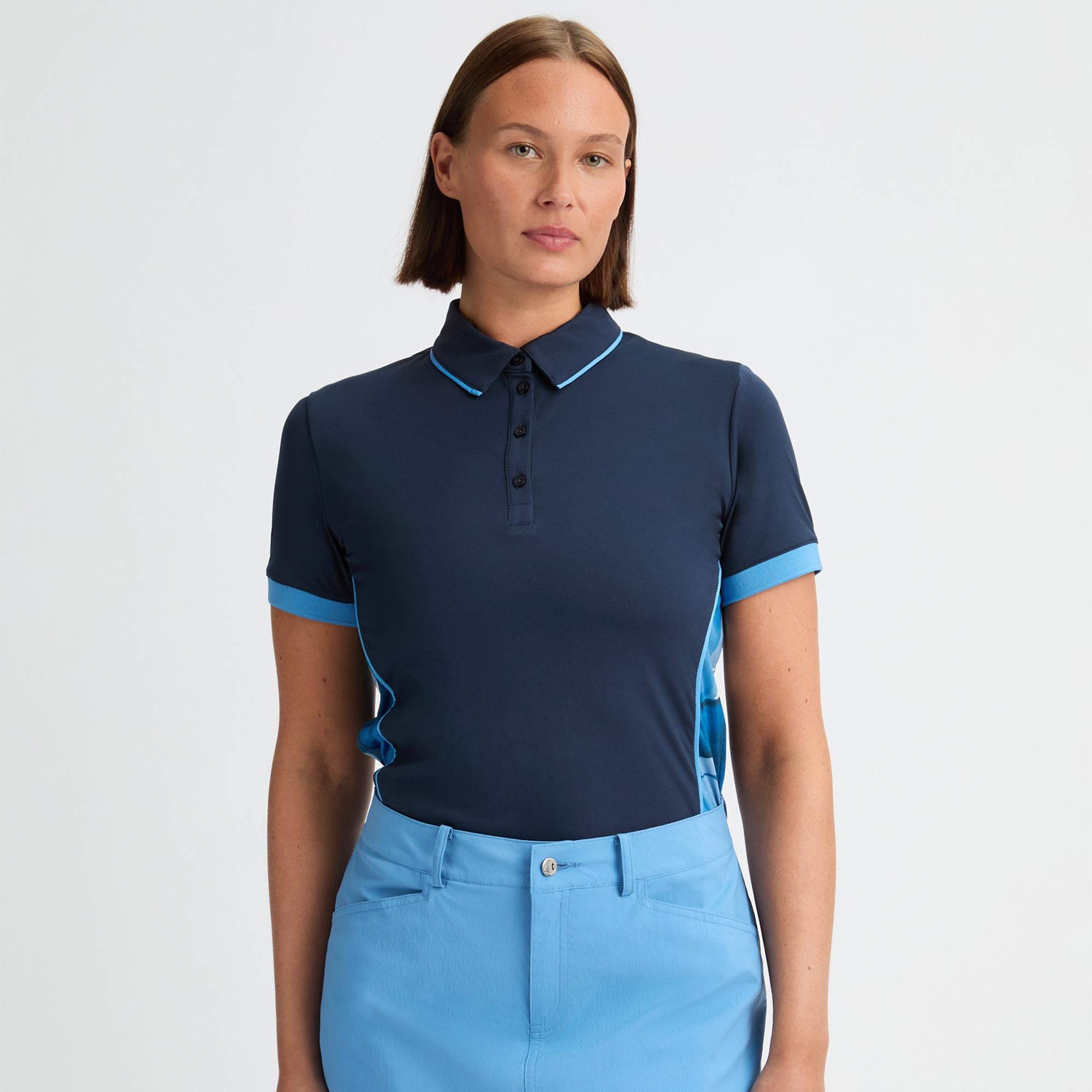 Rohnisch Ultra Viola UV Ladies Golf Polo Shirt Navy